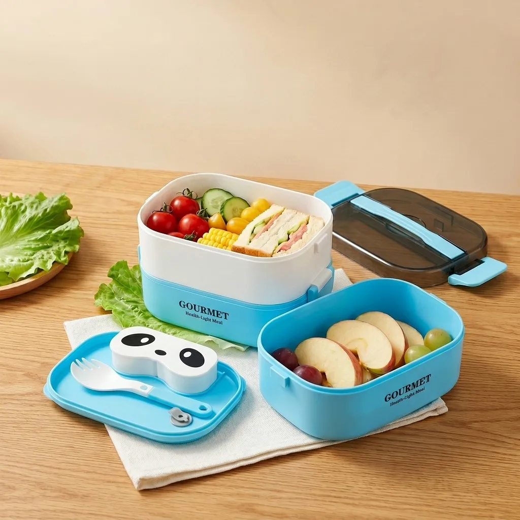 Meal Prep Or Prep Meal - Magnetronbestendige Bento Lunchbox voor Kinderen, BPA-vrij,