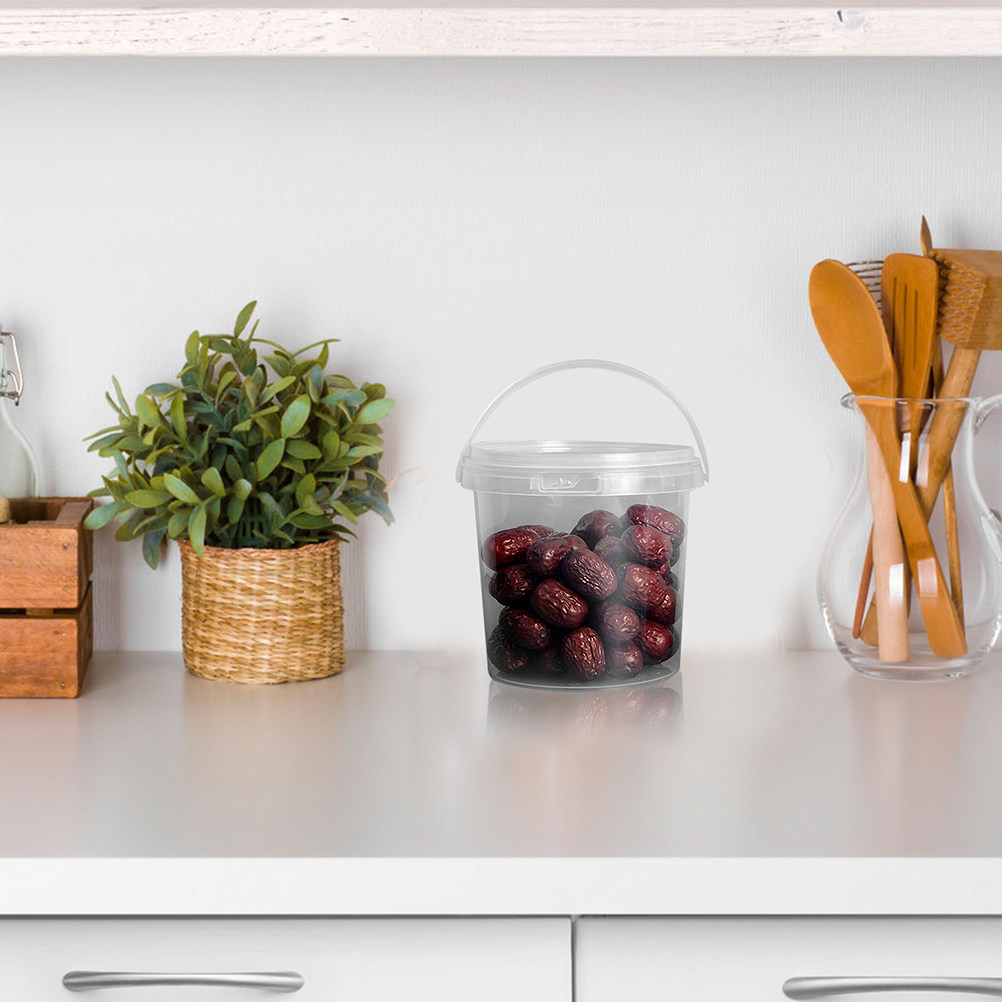 Meal Prep With Rice - 6 stuks doorzichtige, voedselveilige plastic emmers