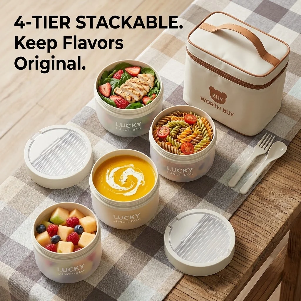 Stapelbare plastic lunchboxset - Meal Prep Or Prep Meal recensie en prijs