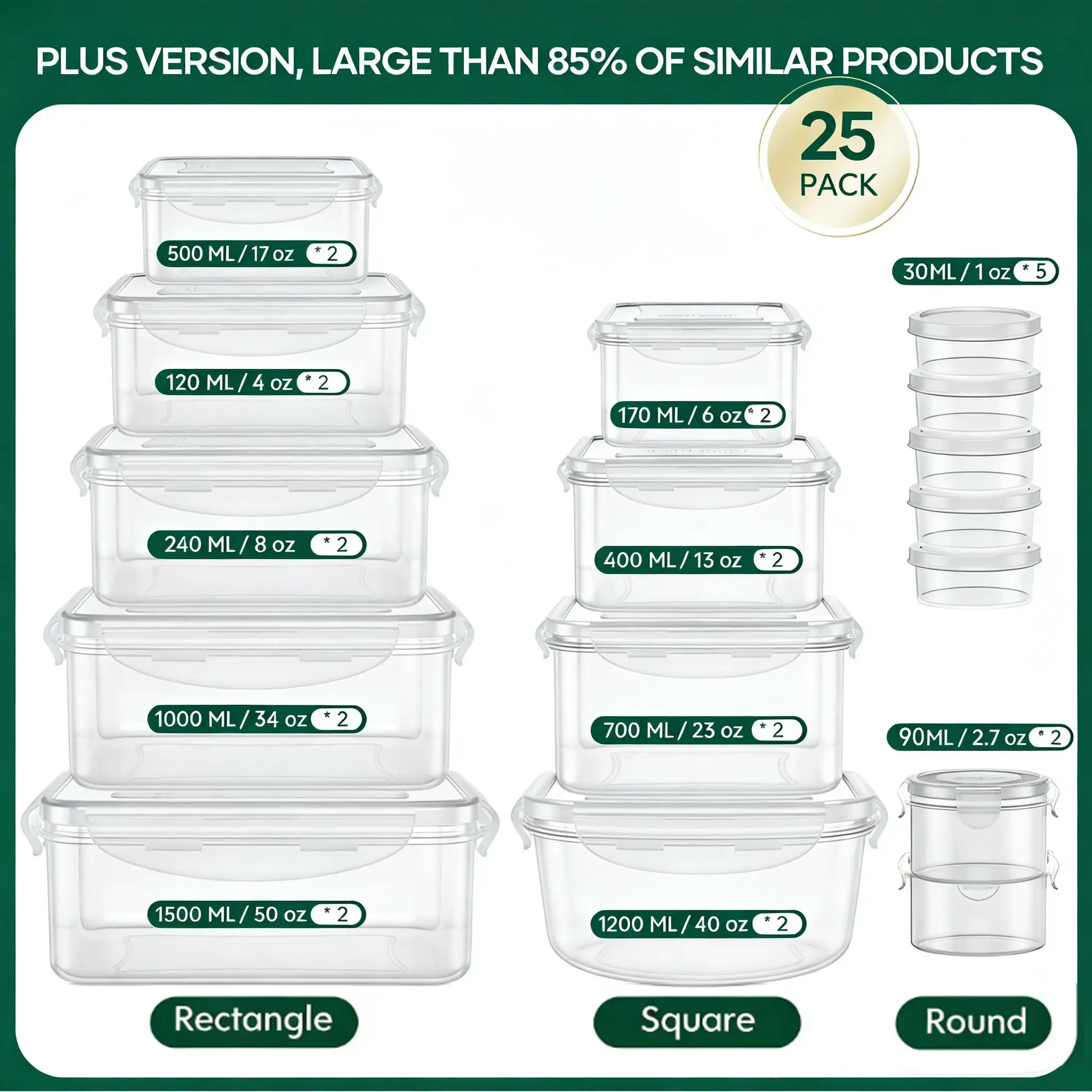 40/42/50/52/62-delige set grot - Meal Prep Kitchen recensie en prijs