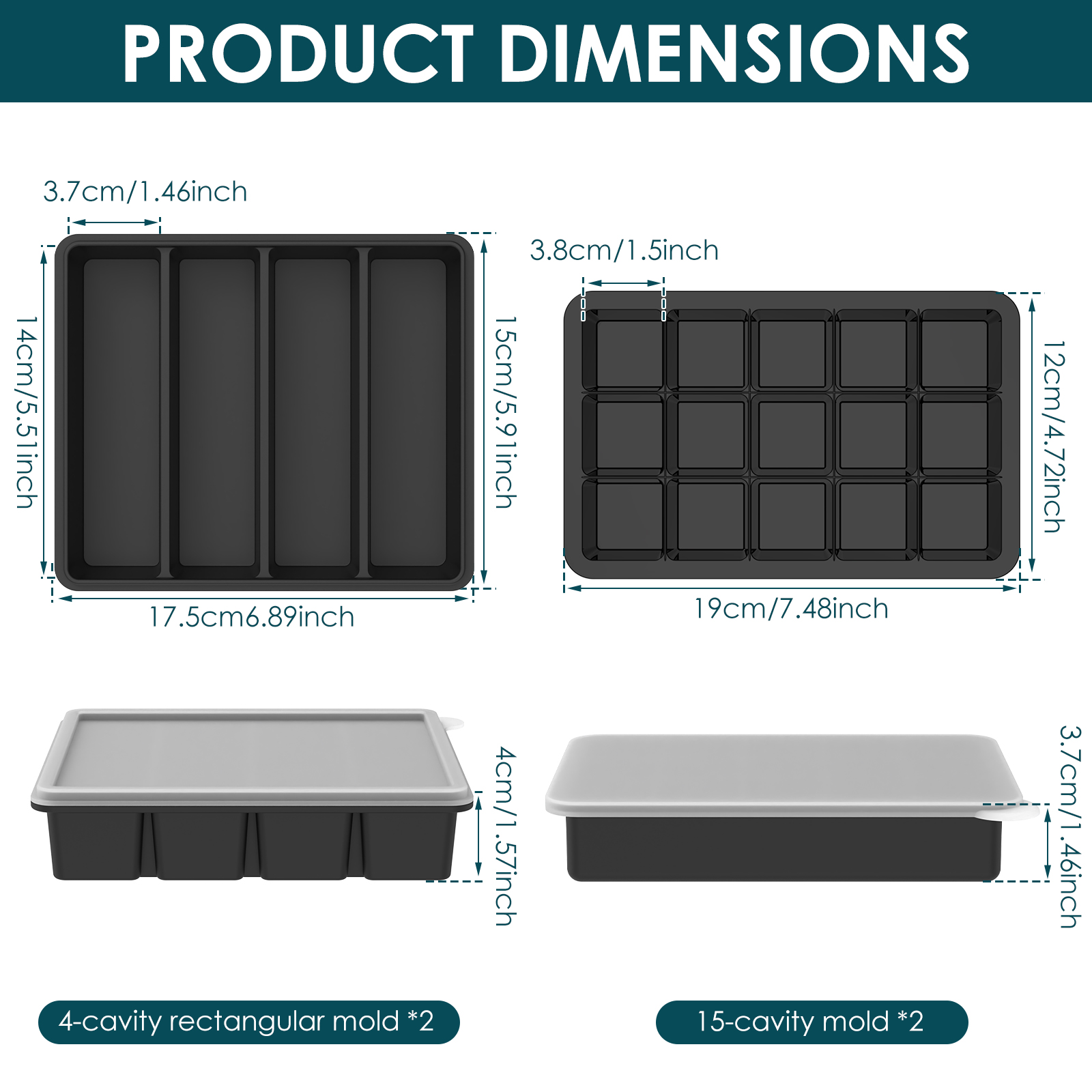 4-delige siliconen vriesbak me - Meal Prep Template recensie en prijs