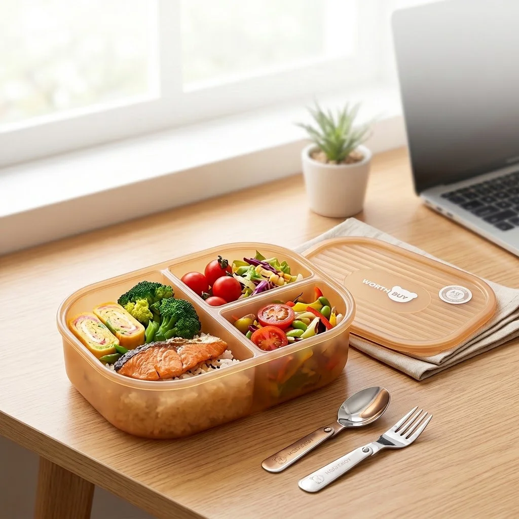 Kinder Bento Lunchbox met 3 co - Meal Prep Or Prep Meal recensie en prijs