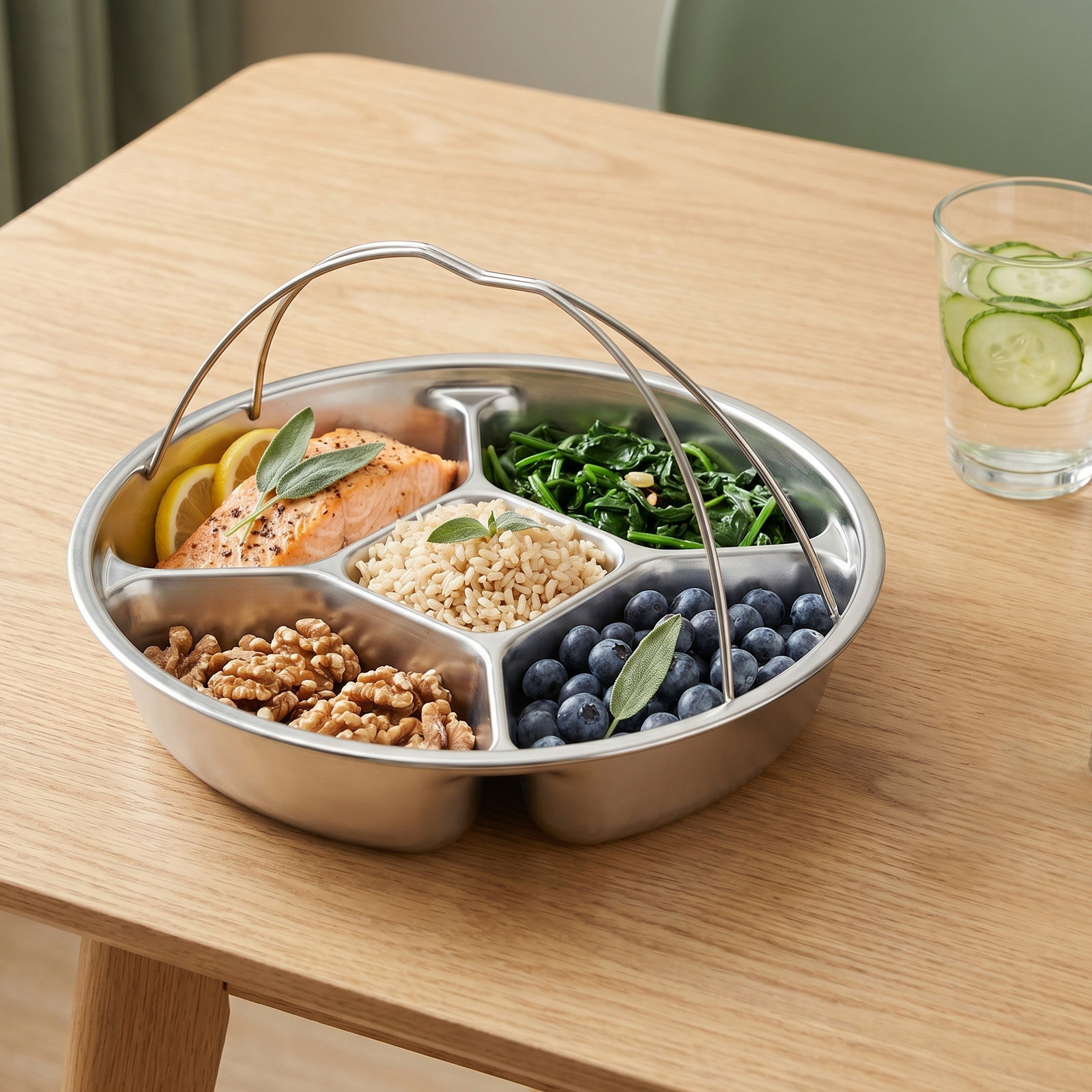 Roestvrijstalen portieplaat me - Meal Prep Kitchen recensie en prijs